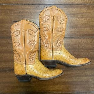 Vintage Addams Boots Ostrich